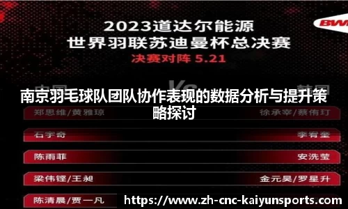 南京羽毛球队团队协作表现的数据分析与提升策略探讨